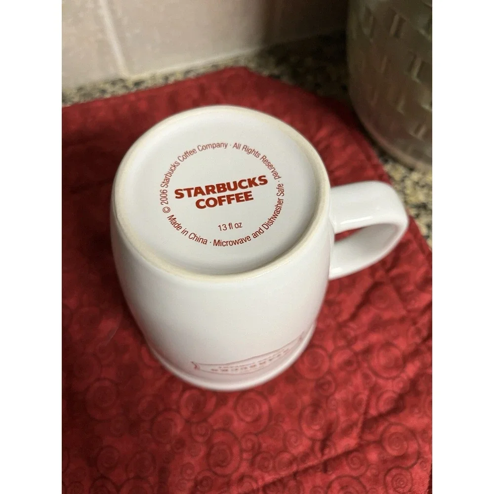 Starbucks Mug Starbucks White And Red Mug Original Style Mug